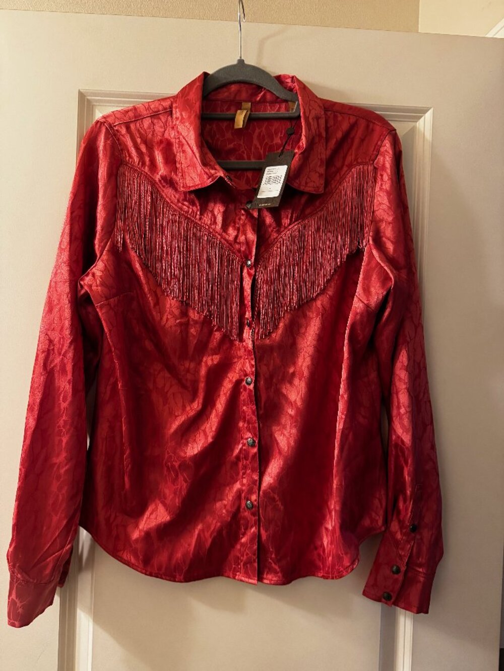 Women's Shyanne Long Sleeve w/ Fringe - Size Large